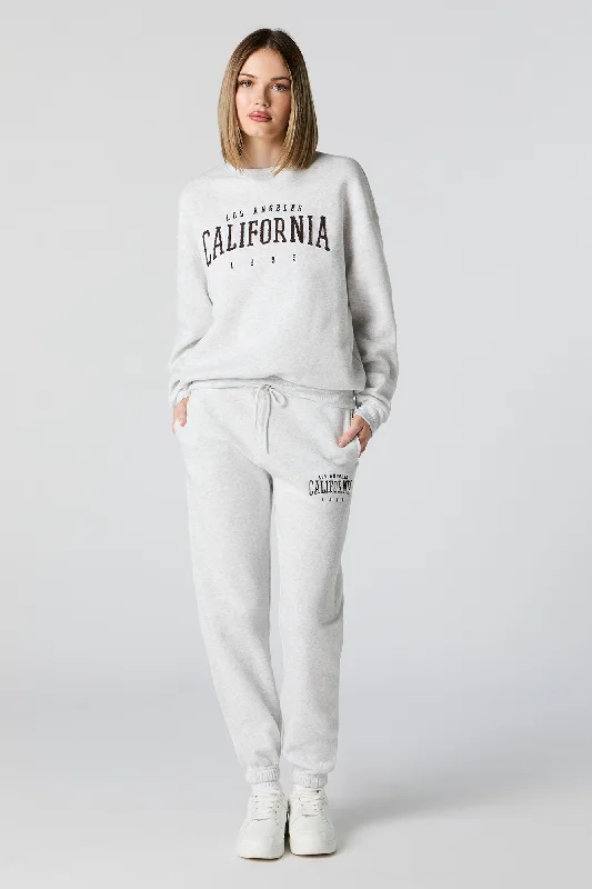 California Embroidered Fleece Everyday Jogger