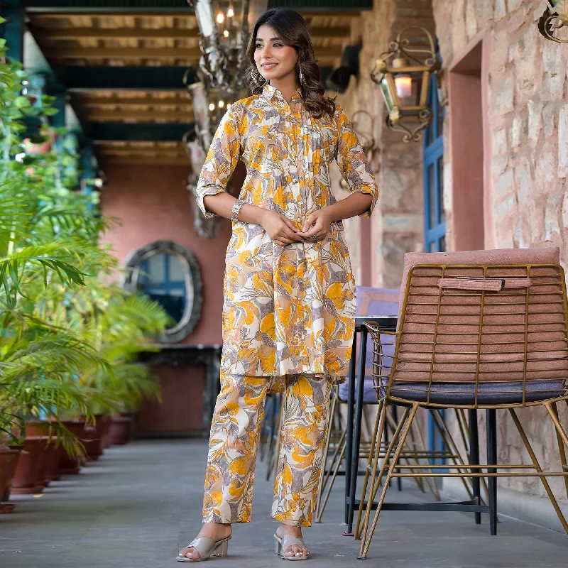 mustard-floral-printed-pure-cotton-co-ord-set