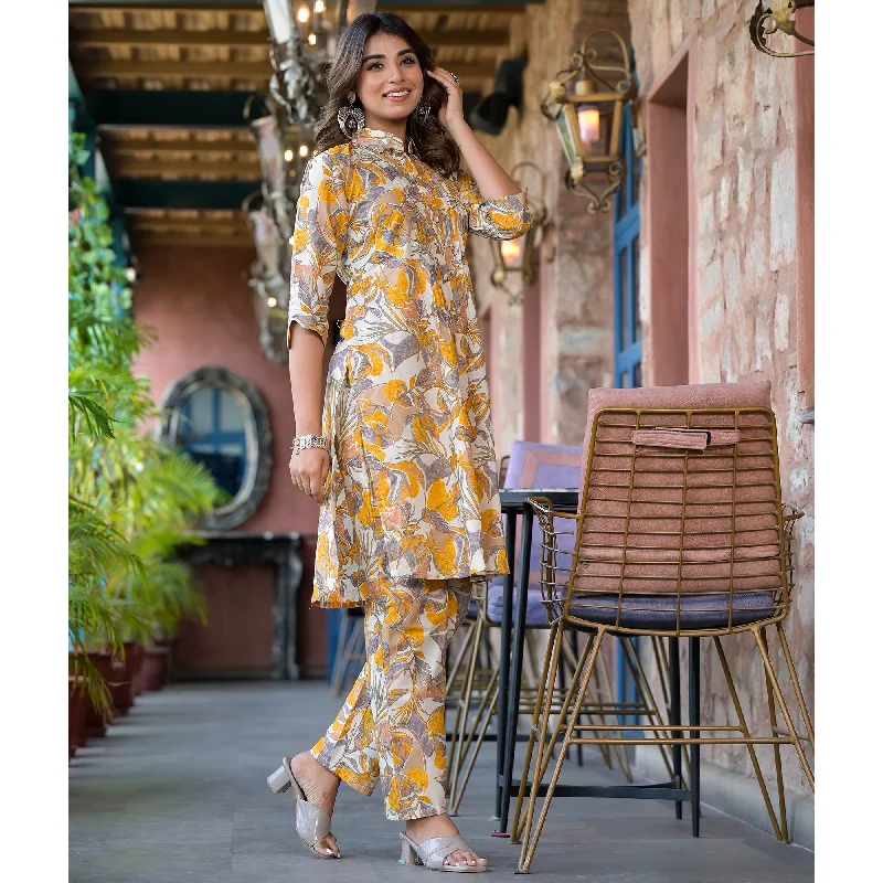 mustard-floral-printed-pure-cotton-co-ord-set