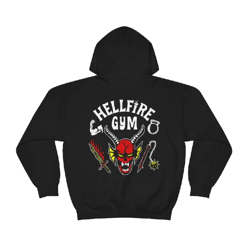 HELLFIRE GYM (WHITE) - HOODIE