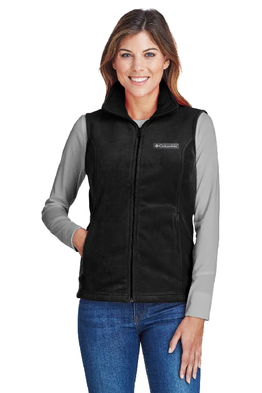 Columbia Womens Benton Springs Full Zip Fleece Vest - Black