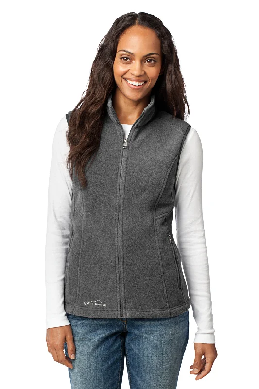 Eddie Bauer Womens Full Zip Fleece Vest - Steel Grey