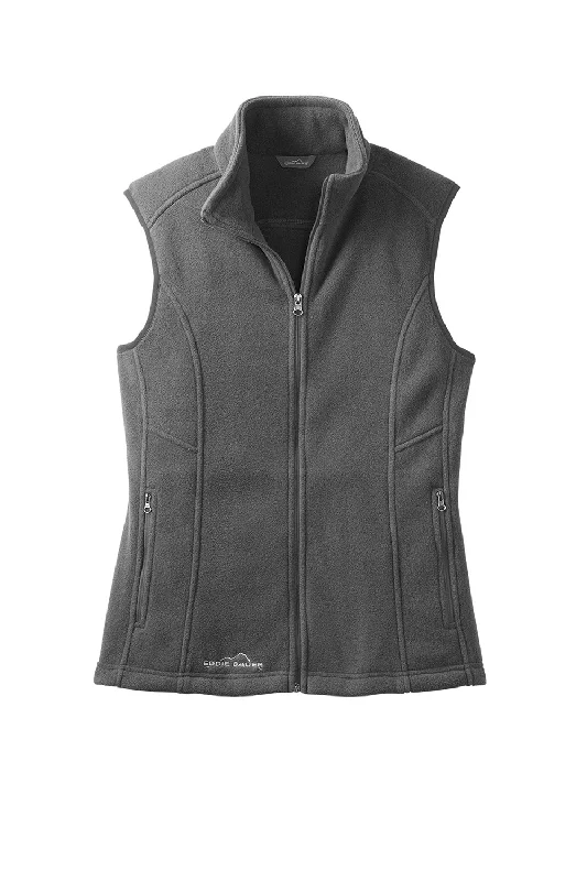 Eddie Bauer Womens Full Zip Fleece Vest - Steel Grey