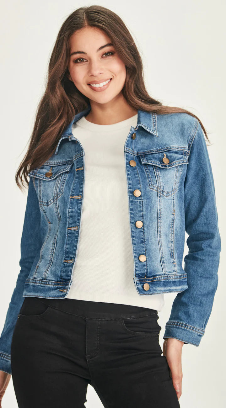 JUNKFOOD DIXIE DENIM JACKET - Mid Blue