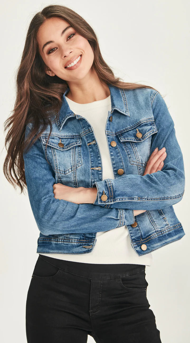 JUNKFOOD DIXIE DENIM JACKET - Mid Blue