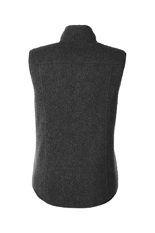 North End Womens Aura Sweater Fleece Full Zip Vest - Black