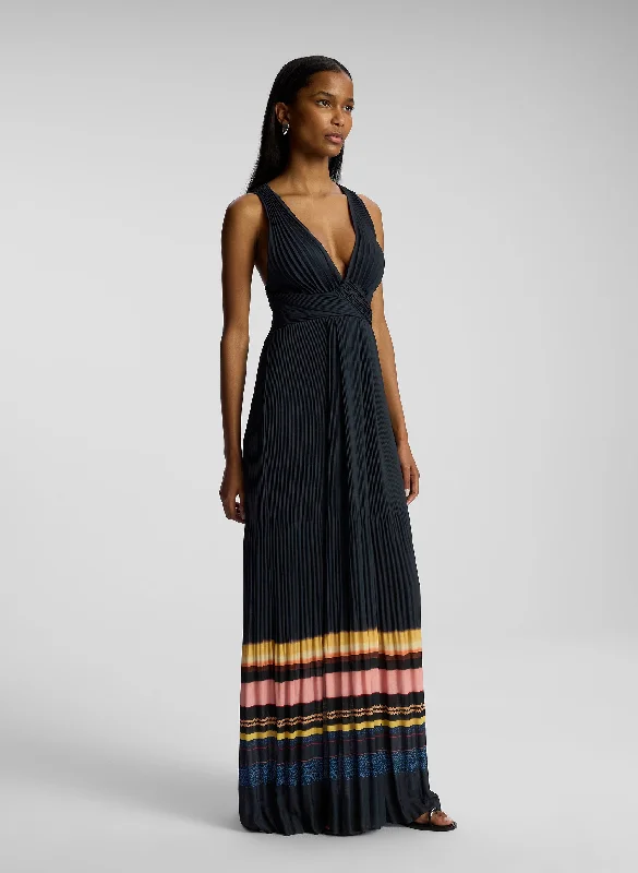 Everly Pleated Gown