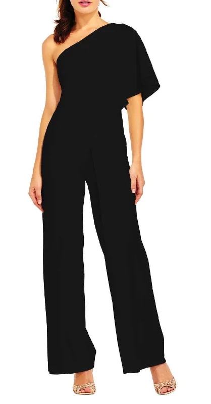 Adrianna Papell AP1E201788 One Shoulder Pant Jumpsuit Formal