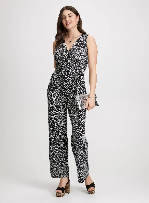 Printed Wide Leg Jumpsuit