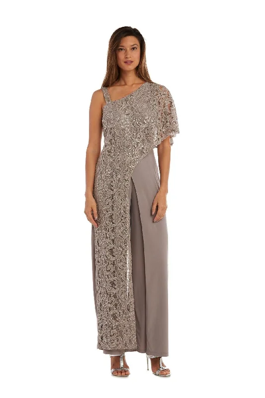 R&M Richards 3556 Asymmetric Evening Jumpsuit