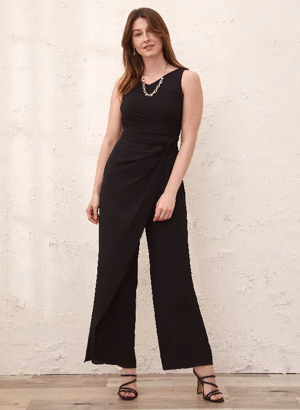 Twist Detail Wide Leg Jumpsuit