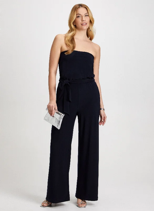 Strapless Wide-Leg Jumpsuit