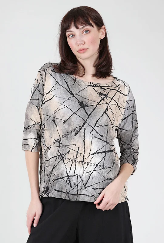 Angelou Top, Anchor Gray