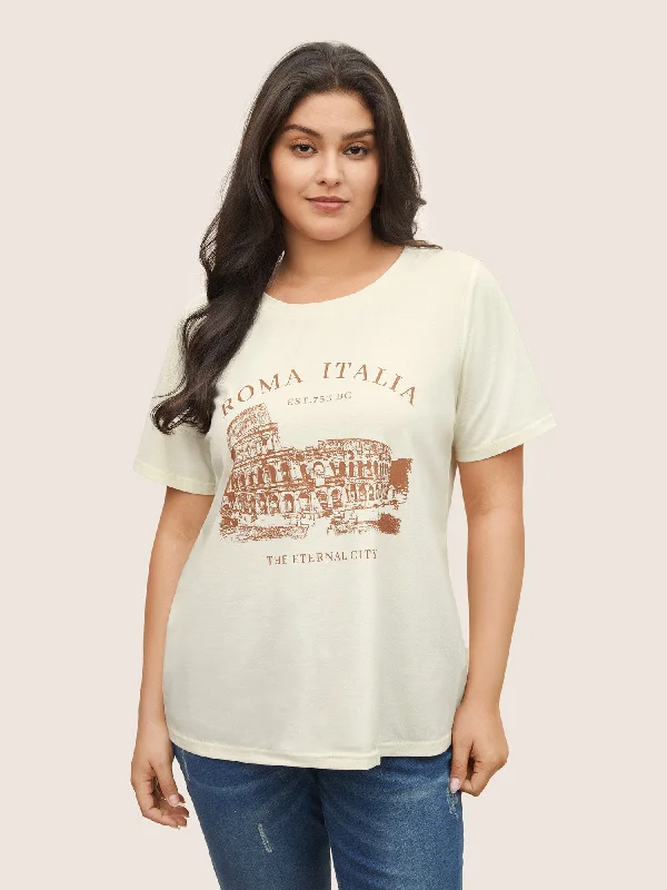 City Print Crew Neck T-shirt