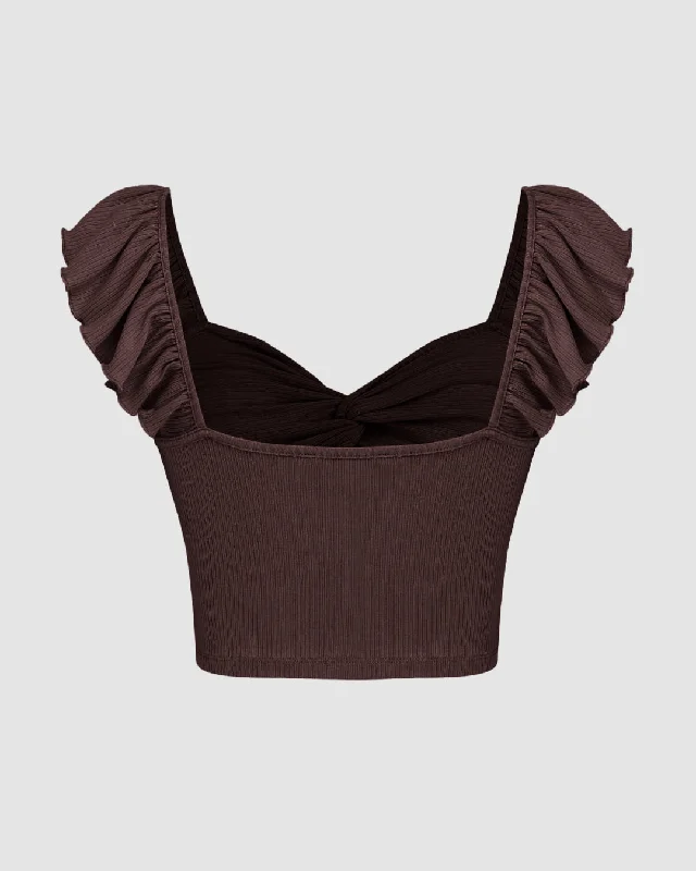 cropped-vest-ruffle-top-in-chocolate-fonde