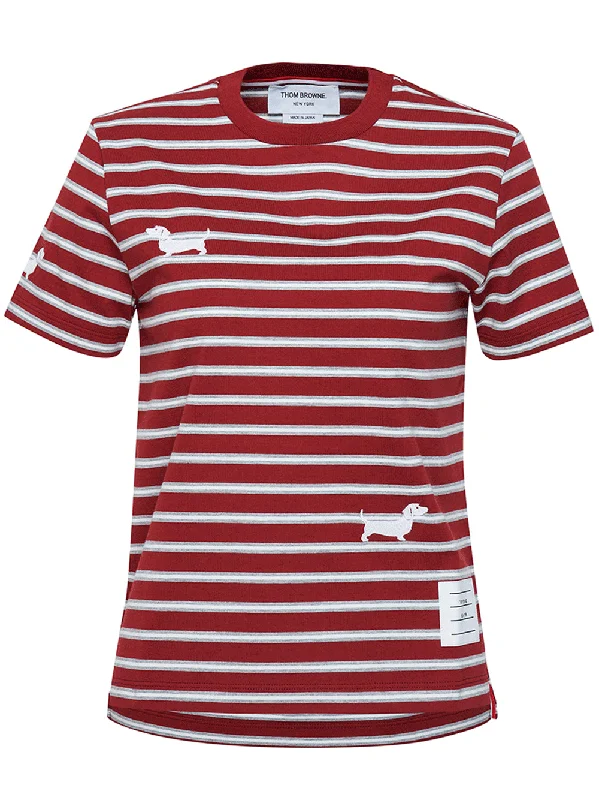 Embroidered Hector Icons Rep Stripe Tee