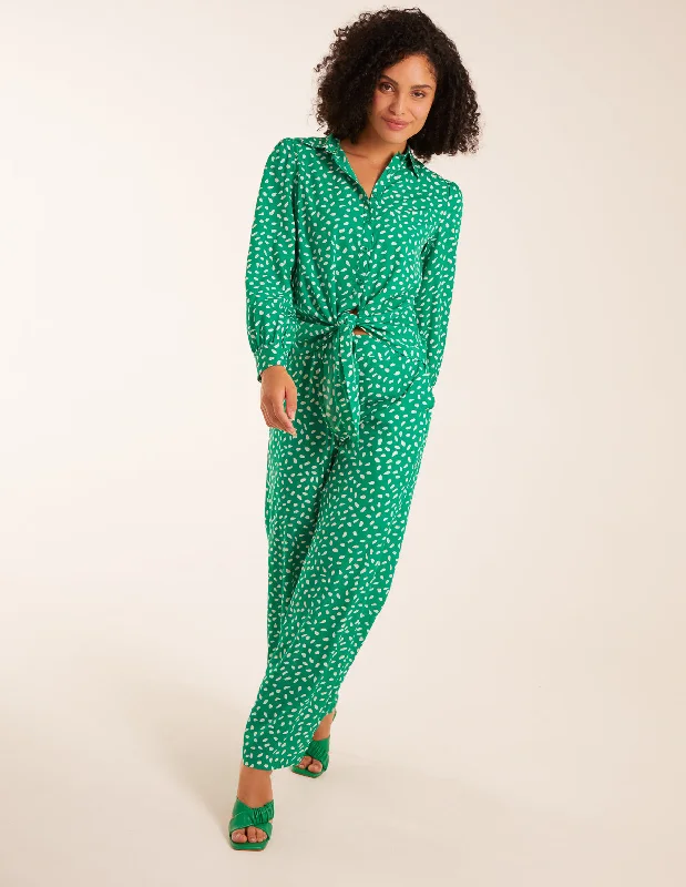 Polka Dot Oversized Shirt & Trouser Set