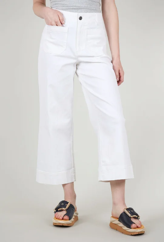 Perfect Crop Jean, White