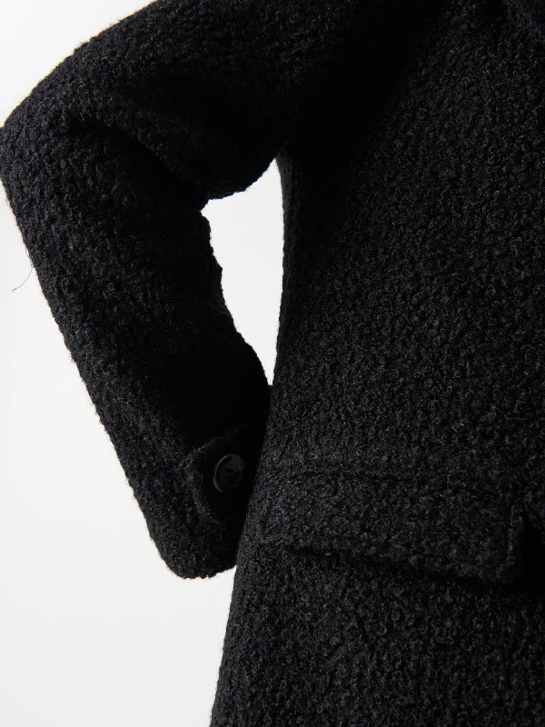 halston-oversized-boucle-coat-black