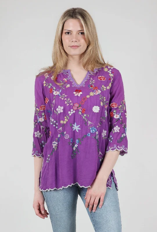 Daisy Petal Blouse, Iris