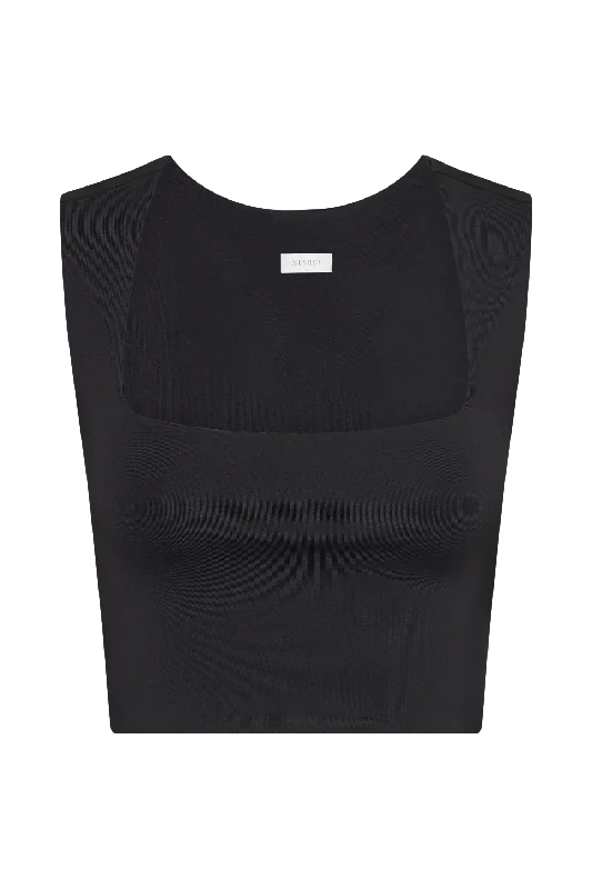 linley-recycled-nylon-cropped-top-black