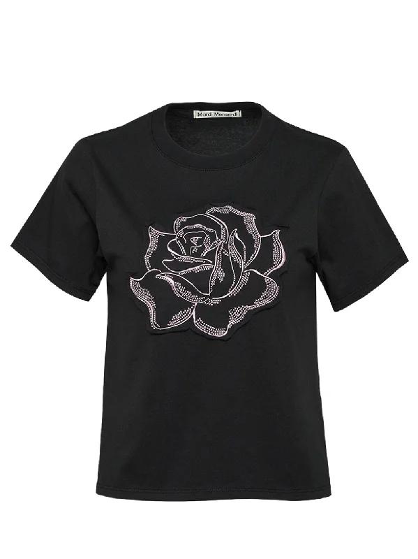 Slim T-Shirt Rose Patch