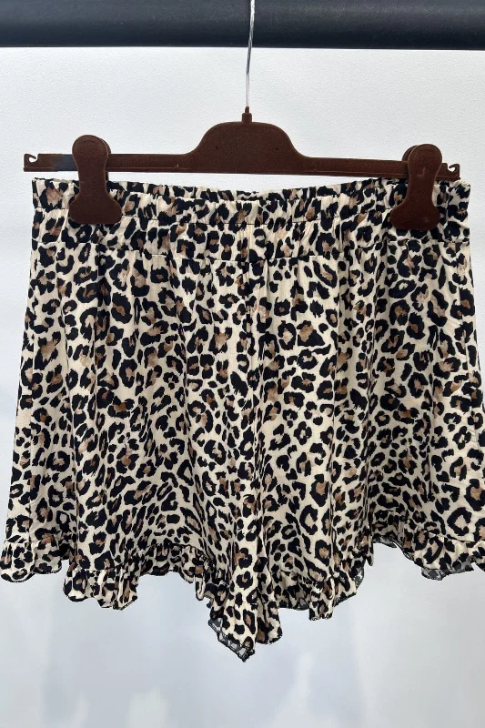 Marta Du Chateau - Mdcjana Shorts - Beige Leo