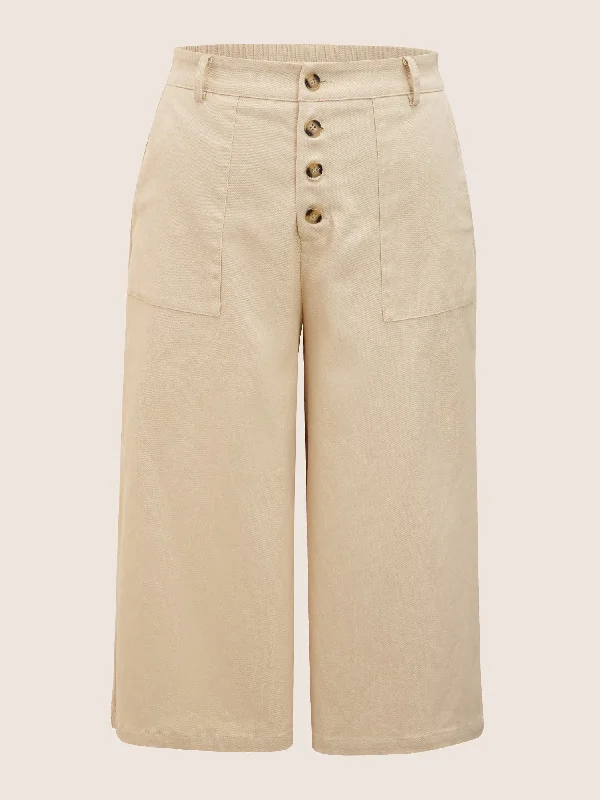 mid-rise-button-up-elastic-waist-loose-pants