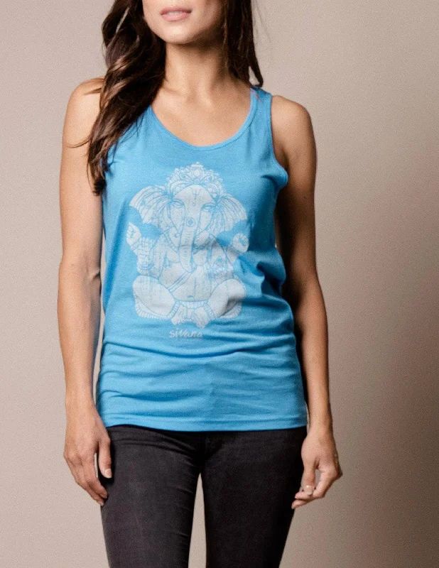 Mighty Ganesh Unisex Tank - Deep Blue