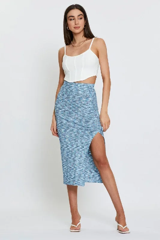 Multi Space Dye Rib Skirt