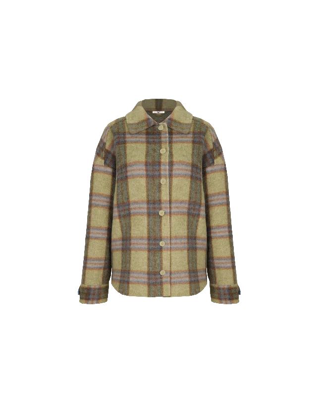 SIAN JACKET GREEN CHECK