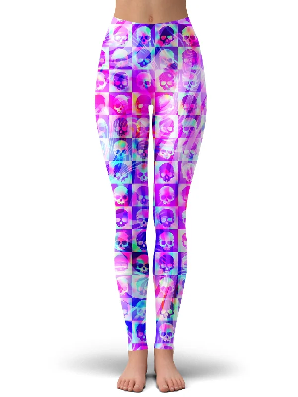 Skull Fam Pink Leggings