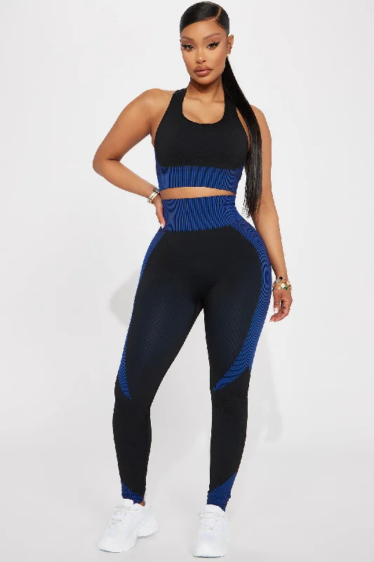 Speed Cycle Seamless Active Legging - Blue/combo