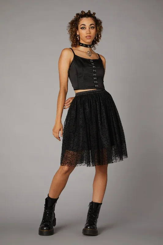 Star Mesh Goth Skirt