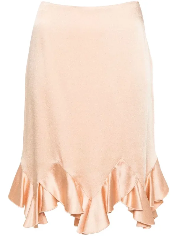 Ruffled Hem Mini Skirt