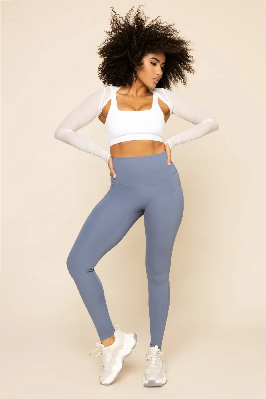 Supersculpt™ Leggings with Pockets - Blue Mist