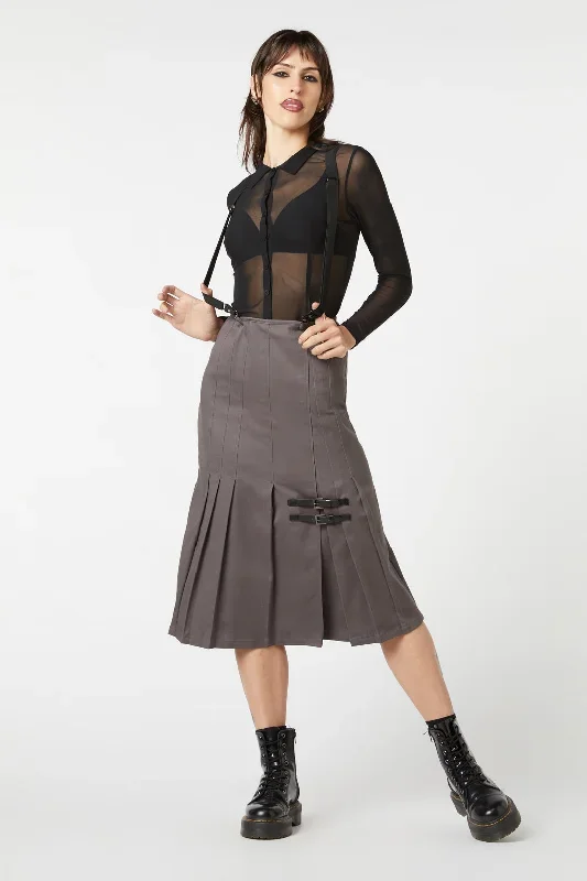 Time & Date Pleated Skirt