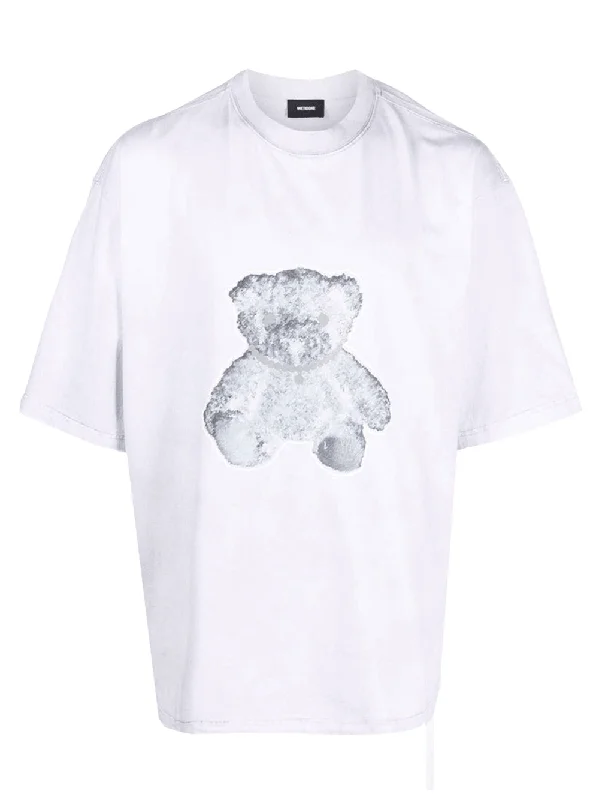 White Pearl Necklace Teddy Tee